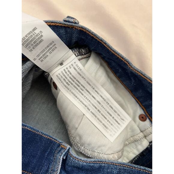 Abercrombie & Fitch AF The Ankle Straight Cropped Jeans 0 S 25 - Picture 5 of 6